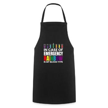 LGBT Pride Gay Lesbians Against Homophobia Sexism - Cooking Apron - black - Front - AI Model Male 185 dark (185cm)
