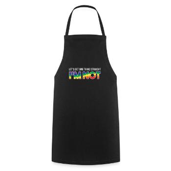 lgbt - Kochschürze - Schwarz - Vorne - AI Model Male 185 dark (185cm)