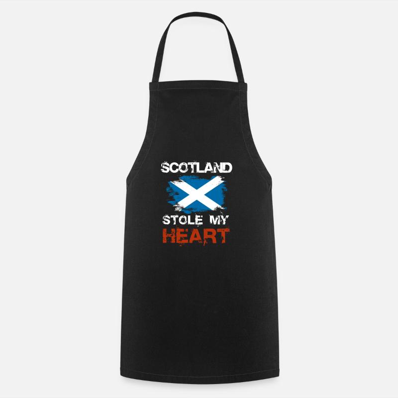 Scotland - Cooking Apron - black