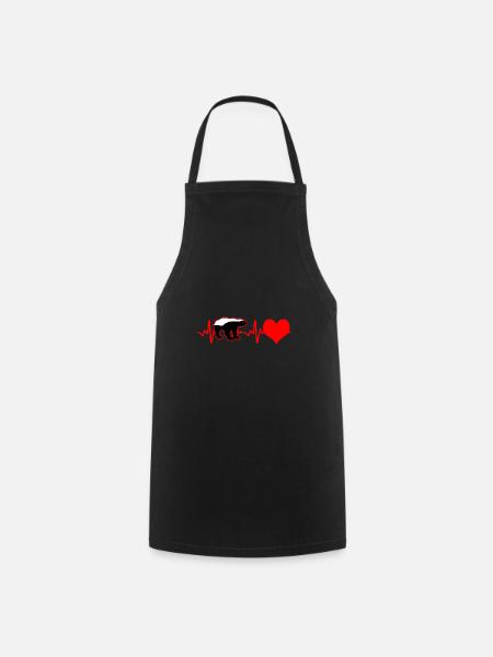 Honey badger heartbeat - Cooking Apron - black