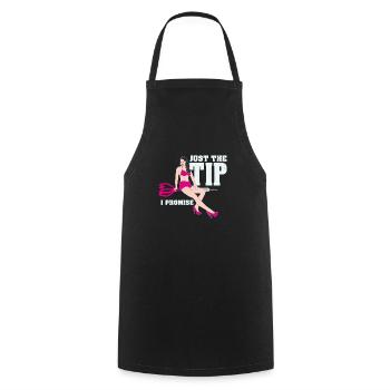 Funny darts shirt - Cooking Apron - black - Front - AI Model Male 185 dark (185cm)