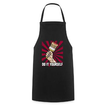 DO IT YOURSELF peintre et pinceau amateur amateur - Tablier de cuisine - noir - Devant - AI Model Male 185 dark (185cm)