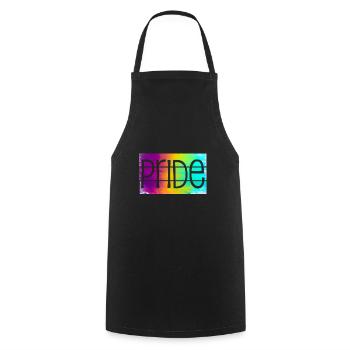 Gay Pride - Tablier de cuisine - noir - Devant - AI Model Male 185 dark (185cm)