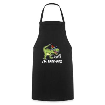 Dinosaure anniversaire Tee, 3e anniversaire impression, trois - Tablier de cuisine - noir - Devant - AI Model Male 185 dark (185cm)