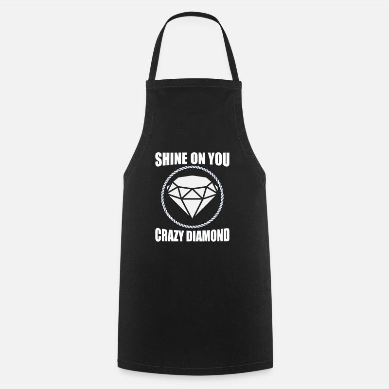 Shine On You Crazy Diamond - Cooking Apron - black