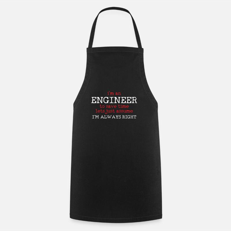 Engineering Engineering Humor - Cooking Apron - black
