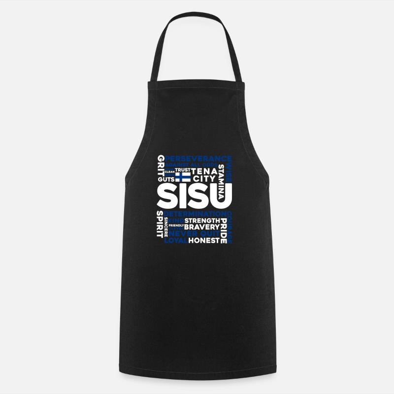 Finland - Cooking Apron - black