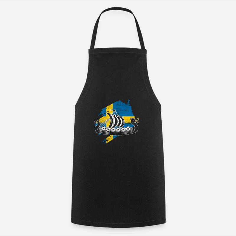Suède - Tablier de cuisine - noir