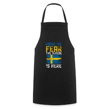 Sweden Swede - Cooking Apron - black - Front - AI Model Male 185 dark (185cm)