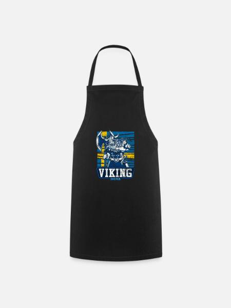 Sweden Vikings - Cooking Apron - black