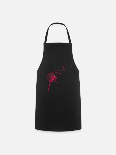Pissenlit libellule - Tablier de cuisine - noir