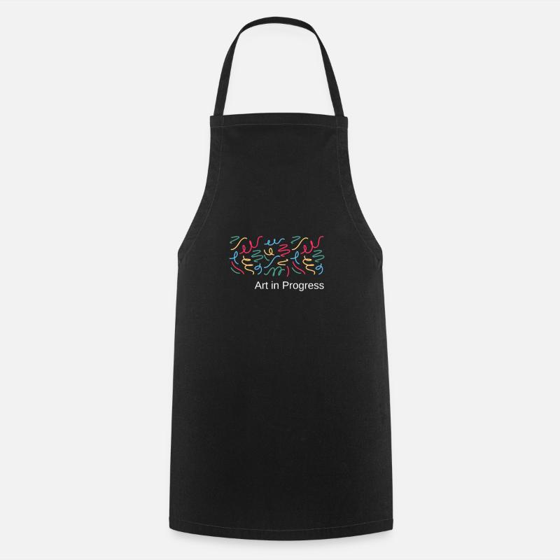Art in progress - Cooking Apron - black