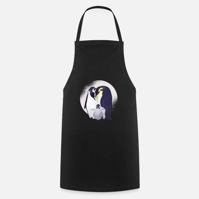 penguin - Cooking Apron - black