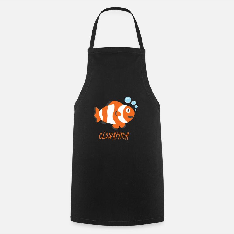 clownfisch - Kochschürze - Schwarz