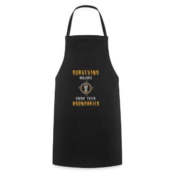 Les majeures topographes branchées connaissent leurs limites - Tablier de cuisine - noir - Devant - AI Model Male 185 dark (185cm)