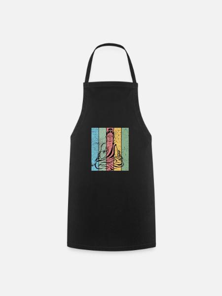 Buddha Meditaiton Shirt - Kochschürze - Schwarz