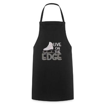Figure Skating Figure Skaters - Cooking Apron - black - Front - AI Model Male 185 dark (185cm)