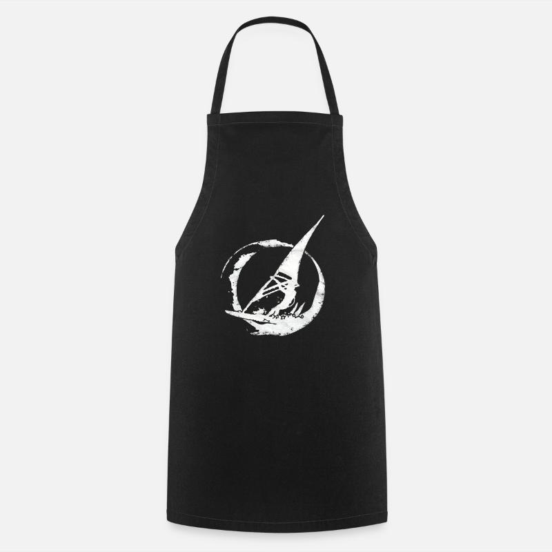 Windsurfing, Surfing, Kitesurfing Gift - Cooking Apron - black