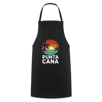 Punta Cana Dominican Republic Retro Gift - Cooking Apron - black - Front - AI Model Male 185 dark (185cm)