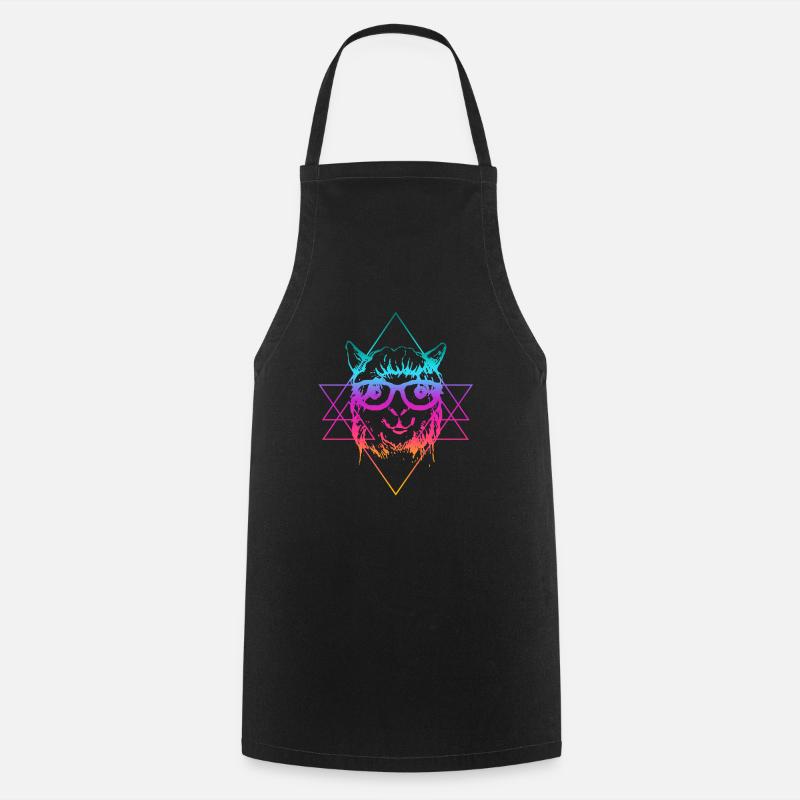 Alpaca alpaca glasses - Cooking Apron - black