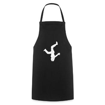 Break Dancing Breakdance Breakdance - Kochschürze - Schwarz - Vorne - AI Model Male 185 dark (185cm)