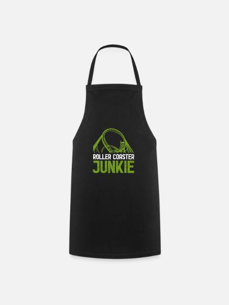 Achterbahn Junkie - Kochschürze - Schwarz