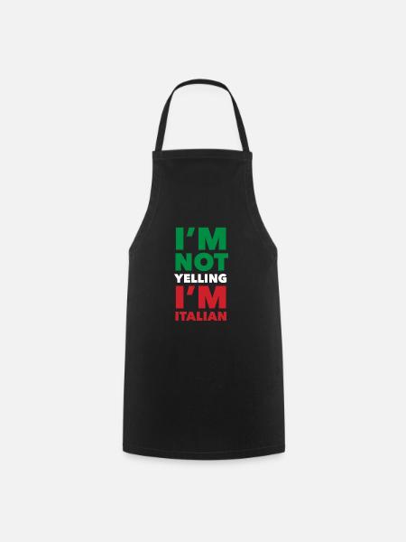 Funny Italian Gift - Cooking Apron - black