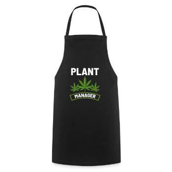 Plant Manager - Cooking Apron - black - Front - AI Model Male 185 dark (185cm)