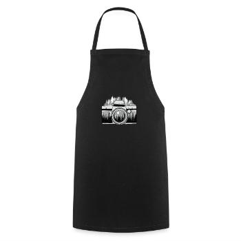 Photographer Camera Landscape Photographer Gift - Cooking Apron - black - Front - AI Model Male 185 dark (185cm)