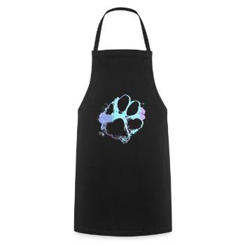 Fun Paw Design Dog Lover Gift For Dog Fans Dog - Cooking Apron - black - Front - AI Model Male 185 dark (185cm)