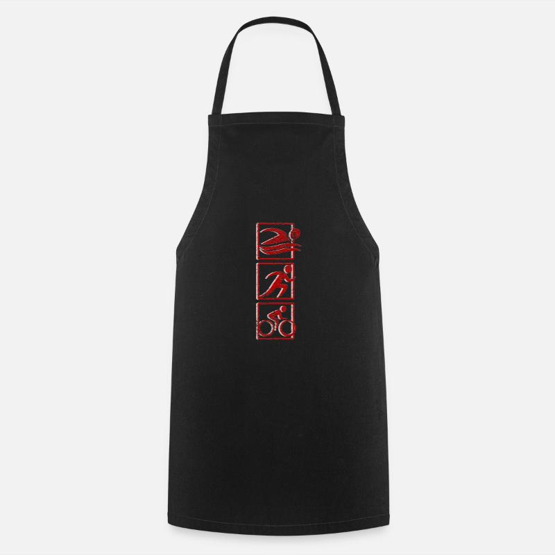 Triathlon Sport - Tablier de cuisine - noir