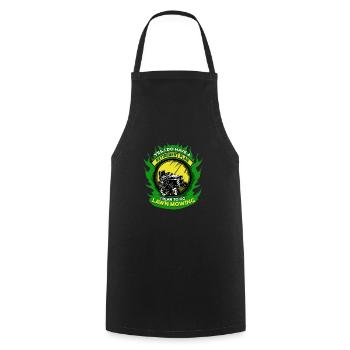 Lawn mower gardener mowing mowing the lawn - Cooking Apron - black - Front - AI Model Male 185 dark (185cm)