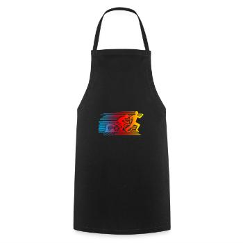 Triathlon - Kochschürze - Schwarz - Vorne - AI Model Male 185 dark (185cm)