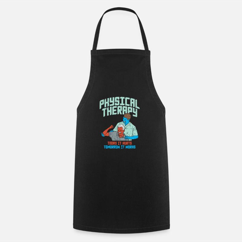 Physiotherapist physiotherapy - Cooking Apron - black