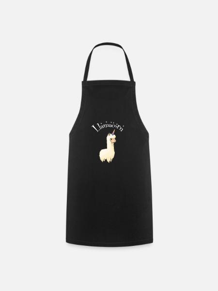 Lamacorn - Tablier de cuisine - noir