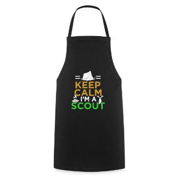 scout - Cooking Apron - black - Front - AI Model Male 185 dark (185cm)