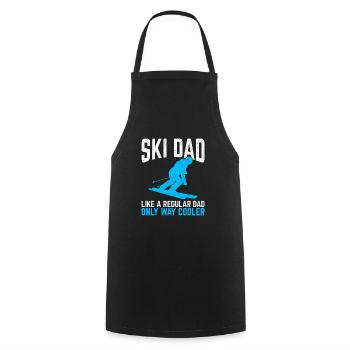 Awesome Skiing Snowboarding Design Quote Ski Dad W - Kochschürze - Schwarz - Vorne - AI Model Male 185 dark (185cm)