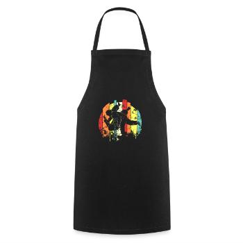 Judo Kampfkunst Kampfsportler - Kochschürze - Schwarz - Vorne - AI Model Male 185 dark (185cm)