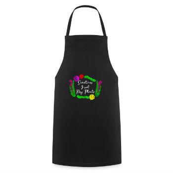 Jardiniers Plantes Eau - Tablier de cuisine - noir - Devant - AI Model Male 185 dark (185cm)