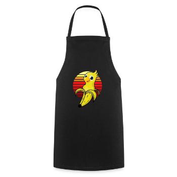 Perroquet Idée cadeau - Tablier de cuisine - noir - Devant - AI Model Male 185 dark (185cm)