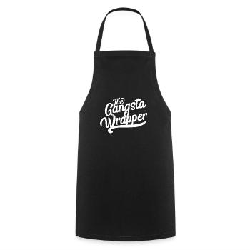 Gangsta Wrapper Lustig Weihnachten Geschenk Spruch - Kochschürze - Schwarz - Vorne - AI Model Male 185 dark (185cm)