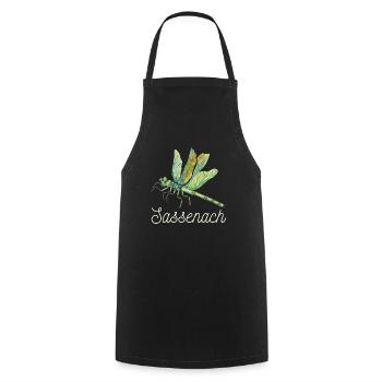 Sassenach Fun Celtic Gift Design Idea graphic - Cooking Apron - black - Front - AI Model Male 185 dark (185cm)