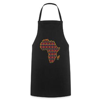 Modèle De Carte De L'Afrique T-Shirt Dames Hommes Africain - Tablier de cuisine - noir - Devant - AI Model Male 185 dark (185cm)