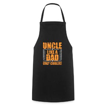 uncle - Cooking Apron - black - Front - AI Model Male 185 dark (185cm)