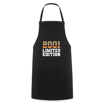 Anniversaire édition limitée 2001 - Tablier de cuisine - noir - Devant - AI Model Male 185 dark (185cm)