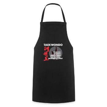 Taekwondo enseigner les arts martiaux Tae kwon do - Tablier de cuisine - noir - Devant - AI Model Male 185 dark (185cm)