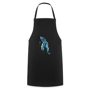 Taucher Buckelwal Tauchen Wal Scuba Diving - Kochschürze - Schwarz - Vorne - AI Model Male 185 dark (185cm)