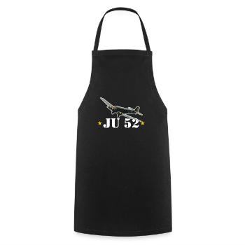 JU 52- Tante JU T-Shirt - Kochschürze - Schwarz - Vorne - AI Model Male 185 dark (185cm)