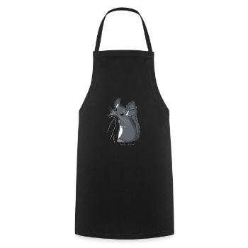 Chemise Chinchilla Rongeur Drôle - Tablier de cuisine - noir - Devant - AI Model Male 185 dark (185cm)