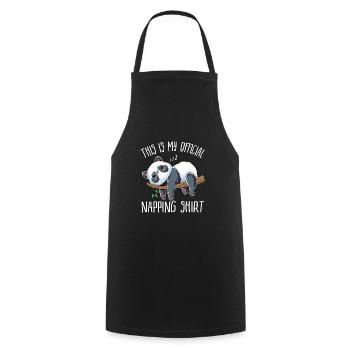 This Is My Offical Napping Shirt Schlafen Fauler - Kochschürze - Schwarz - Vorne - AI Model Male 185 dark (185cm)